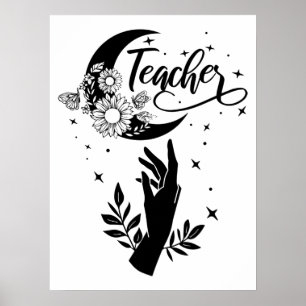 1- Inspirational Teacher Shirt, Minimalist Teacher Poster