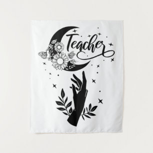 1- Inspirational Teacher Shirt, Minimalist Teacher Tapestry