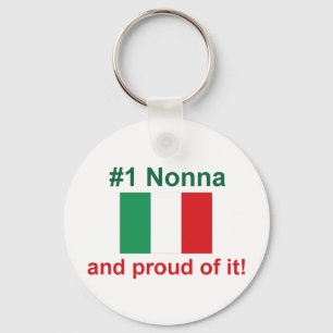 #1 Italian Nonna and proud of it! Gift Key Ring