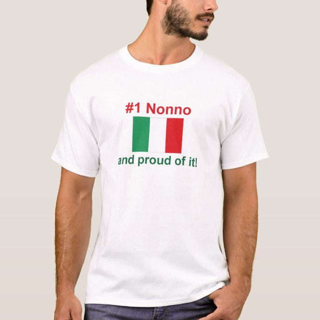 #1 Italian Nonno T-Shirt (Front)