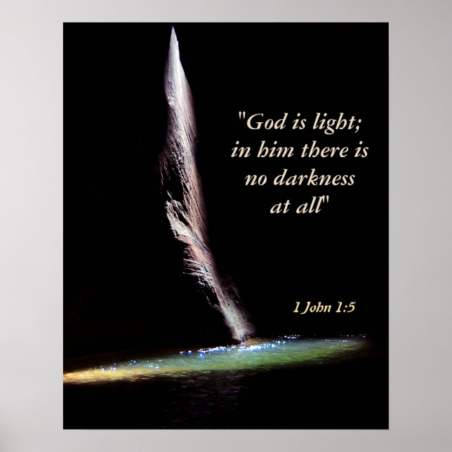 1 John 1:5 Poster (Front)