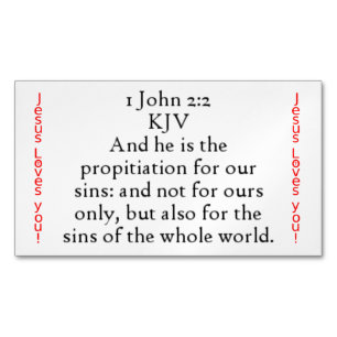 1 John 2:2 seed card magnet