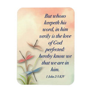 1 John 2:5 KJV Flexible Photo Magnet