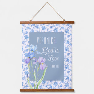 1 John 4:16 God Is Love – Personalised Christian Hanging Tapestry