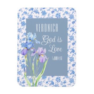 1 John 4:16 God Is Love – Personalised Christian Magnet