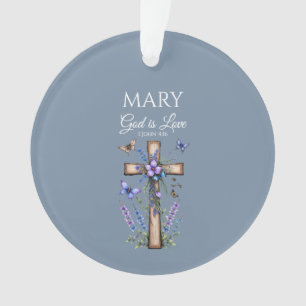 1 John 4:16 God Is Love – Personalised Christian Ornament