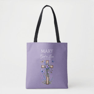 1 John 4:16 God Is Love – Personalised Christian Tote Bag
