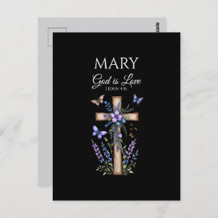 1 John 4:16 God Is Love – Personalized Christian Postcard
