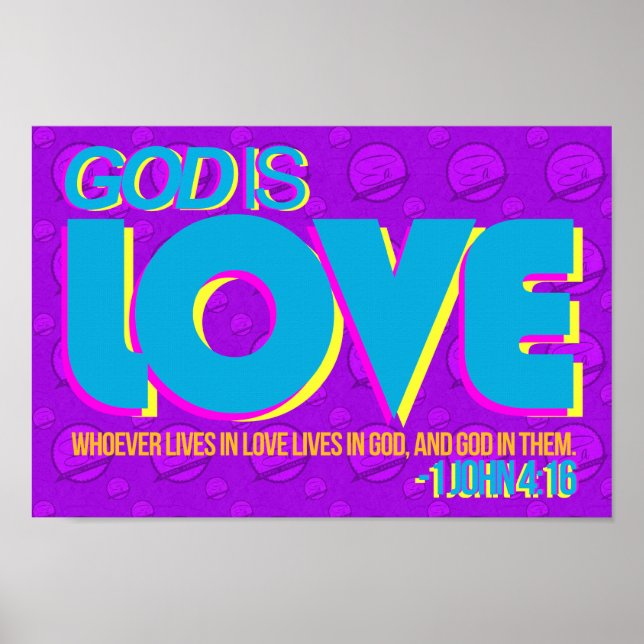 1 john 4:16 Poster (Front)