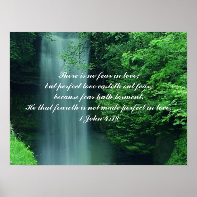 1 John 4:18 Poster (Front)
