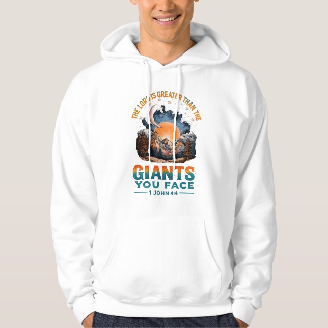 1 John 4:4  Hoodie (Front)