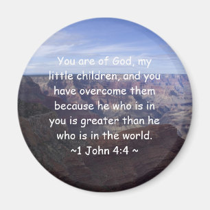 1 John 4:4 Magnet
