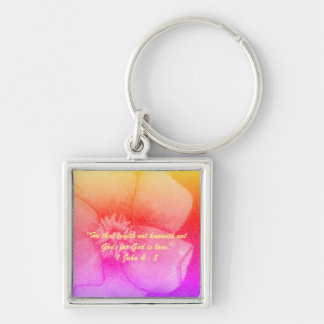 1 John 4:8 "---for God is love." Bible truths Key Key Ring