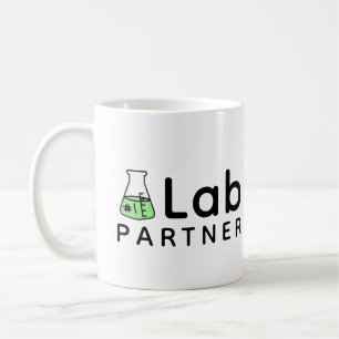#1 Lab Partner Science Friend Erlenmeyer Flask     Coffee Mug