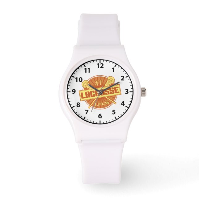 #1 Lacrosse Coach Wrist Watch (Front)