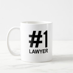 #1 Lawyer Mug - Number One - coffee mugs