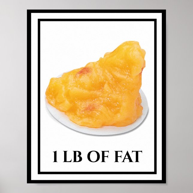 1 LB of Fat Motivation Diet Work Out Poster (Front)