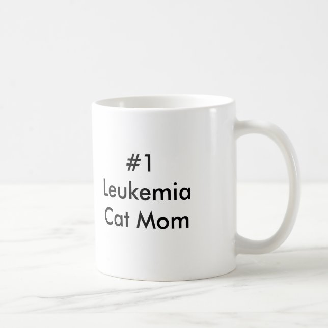 #1 Leukaemia Cat Mum Coffee Mug (Right)