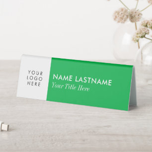 1 - Logo Minimal Custom Text Bright Green Name