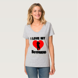 1.love shirts, couple t shirt, I love my boyfriend T-Shirt