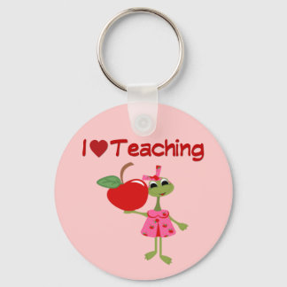 1 love teaching keychain