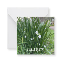 1 Martie flat note card