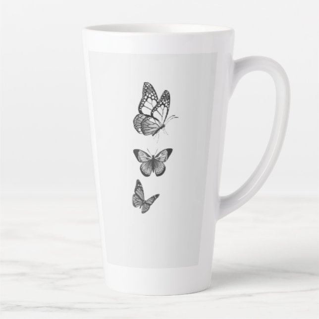 1. **Material:** Crafted from high-quality ceramic Latte Mug (Right)