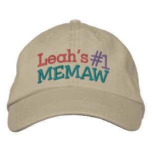 #1 Memaw ... ; ) Embroidered Hat