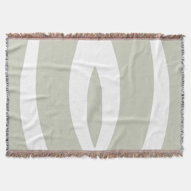 1 Minimalist Nature Rhythm Throw Blanket (Front)
