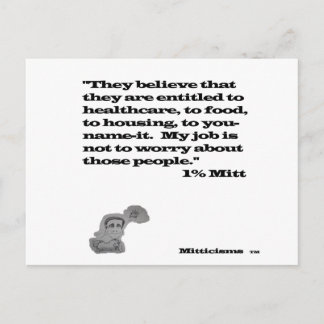 1% Mitt Postcard