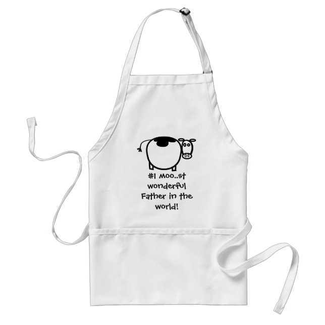 #1 moo..st wonderful Father in the whole world Standard Apron (Front)