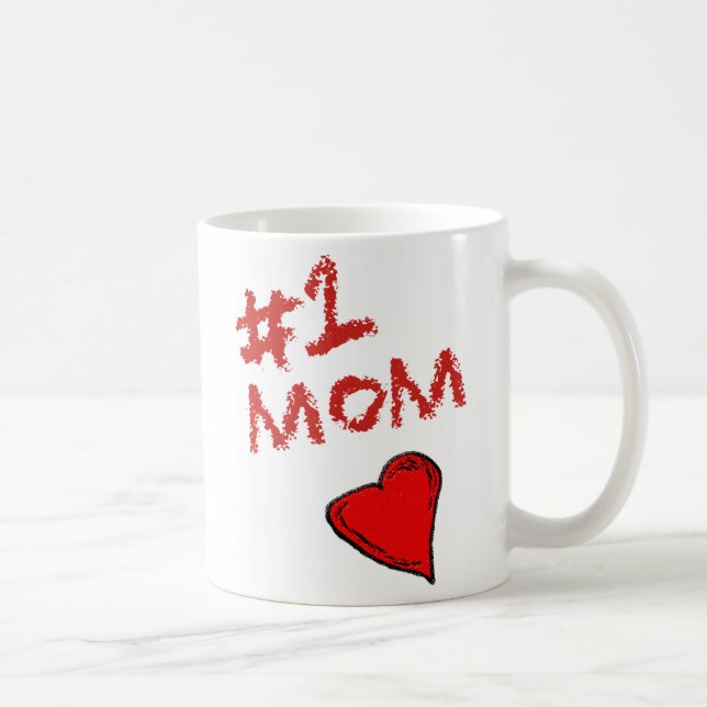 #1 Mum Coffee Mug (Right)