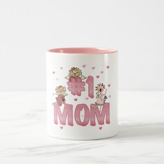 #1 Mum Two-Tone Coffee Mug (Center)
