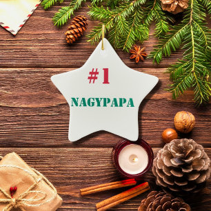 #1 Nagypapa Ceramic Tree Decoration
