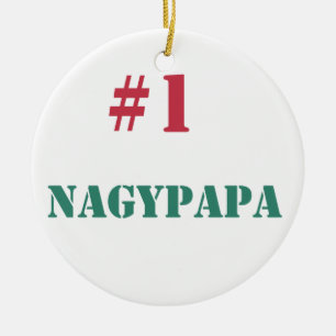 #1 Nagypapa Ceramic Tree Decoration