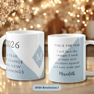 1. New Year Resolution for 2026 Year of Change Coffee Mug