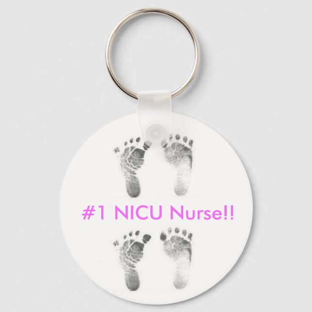 #1 NICU Nurse Key Ring (Front)