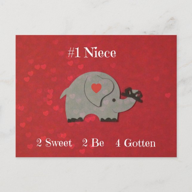 #1 Niece! Postcard (Front)