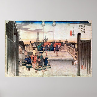 1. Nihonbashi, Hiroshige Poster