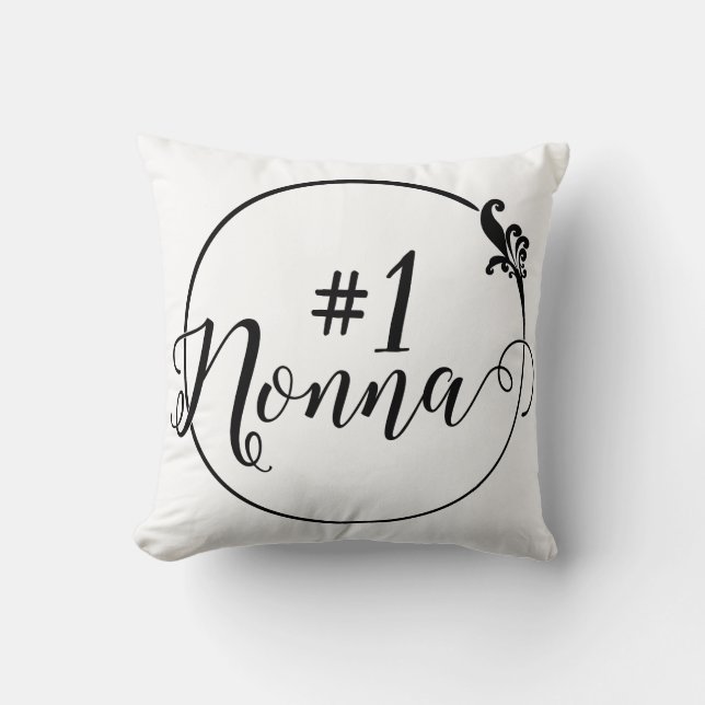 #1 Nonna Pillow (Front)