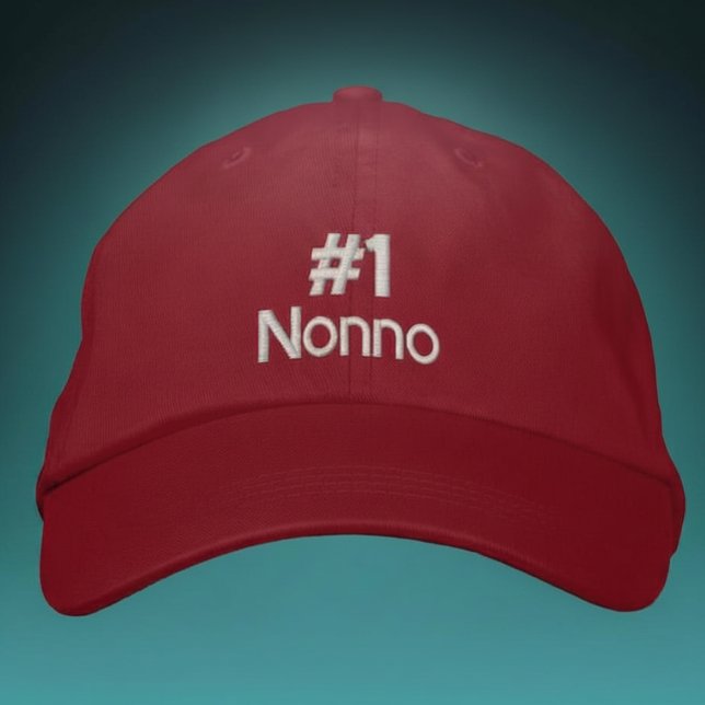 #1 Nonno  - add name Custom Baseball Cap (Creator Uploaded)