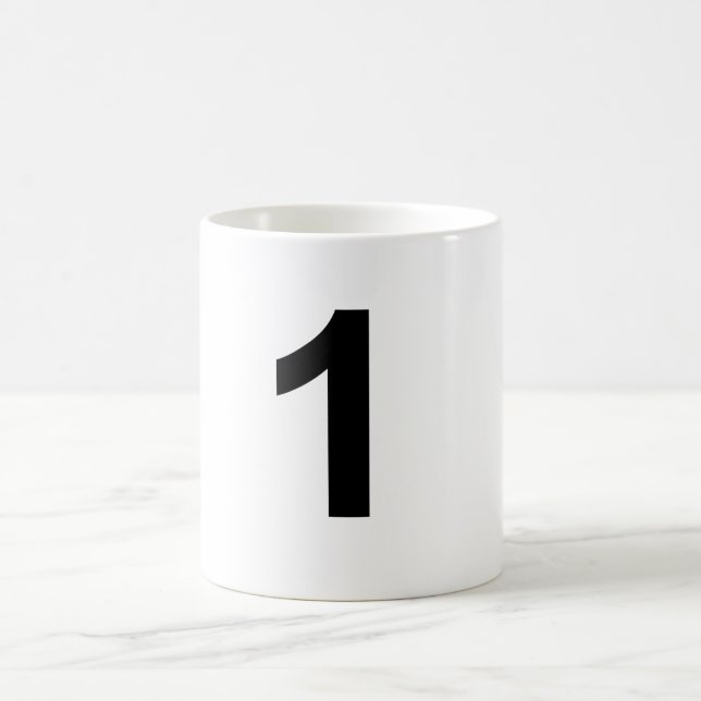 1	number one coffee mug (Center)