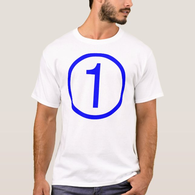 1, NUMBER ONE T-Shirt (Front)