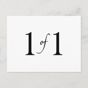 1 of 1 (Only Child) Postcard