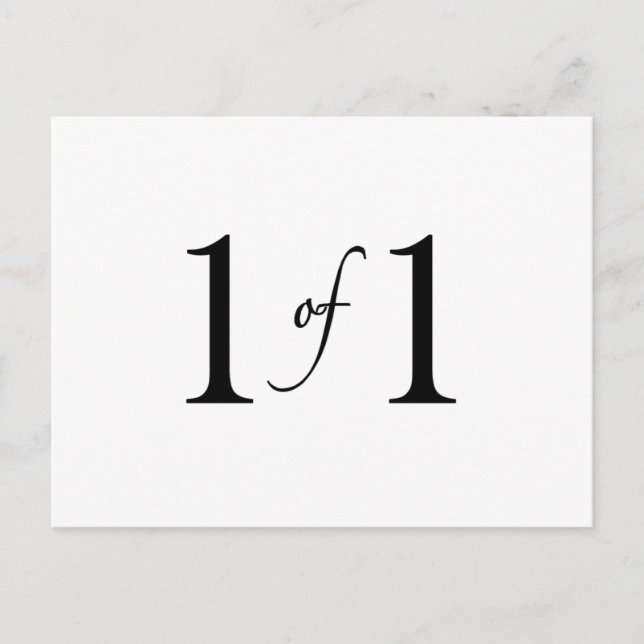 1 of 1 (Only Child) Postcard (Front)