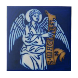 1 of 4 Evangelist St Matthew  Repro Gothic Style Tile