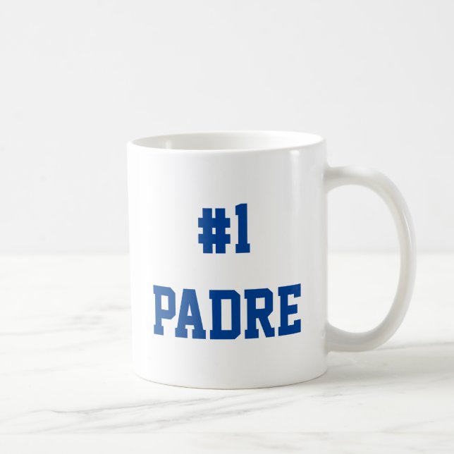 #1 Padre - regalo para el día del padre Coffee Mug (Right)