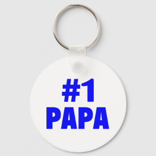 #1 Papa Key Ring