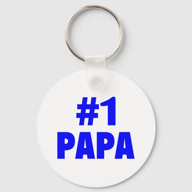 #1 Papa Key Ring (Front)