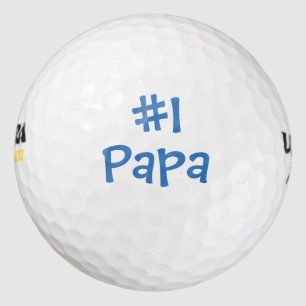 #1 Papa (Number One Papa) Father's Day Golf Balls